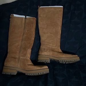 NEW Timberland Courmayer valley tall boot Brown nubuck side zipper siz